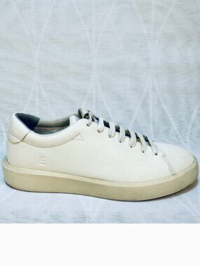 Everlane ReLeather Court Sneakers Womens Size 7.5 Low Top Off-White Casual Shoes